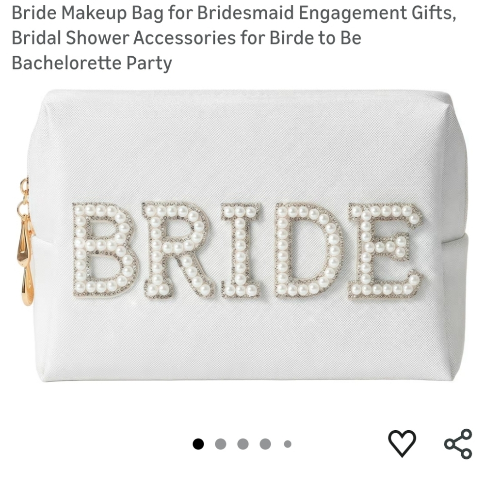 Bride Pearl Makeup Bag